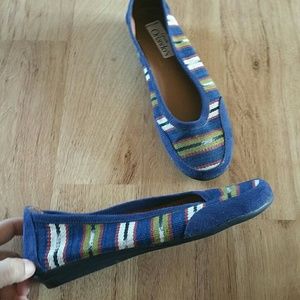 Handwoven Guatemalan textile shoes